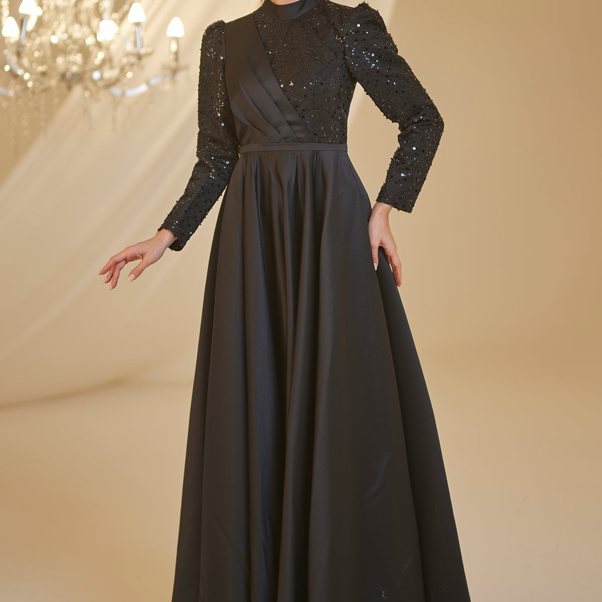 Pailletten-Abendkleid - BBPYT1204