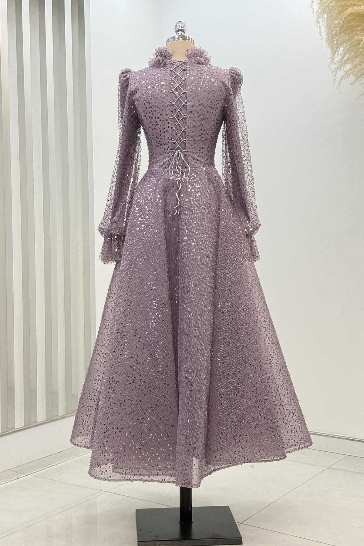 Larin Tesettür Abiye - Lila