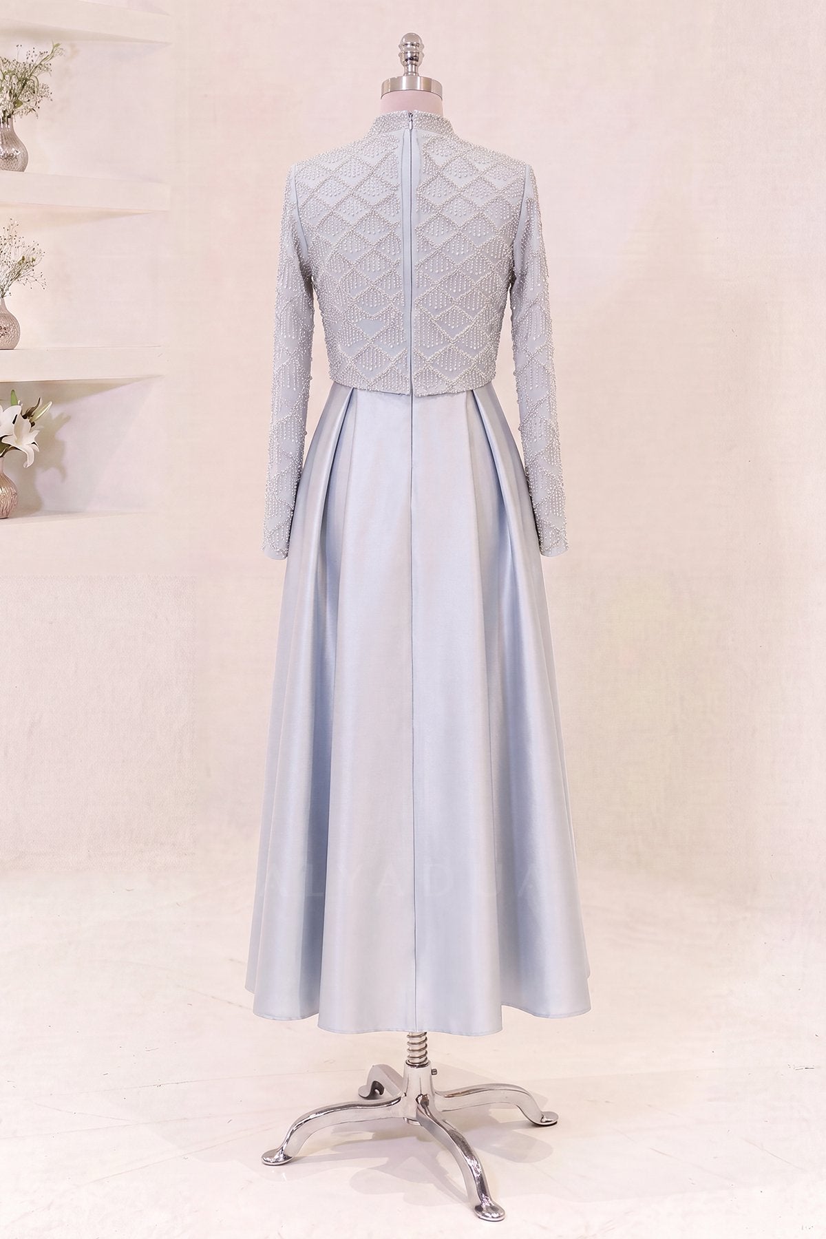 Midi Length Selesta Evening Dress - NKSLS2607
