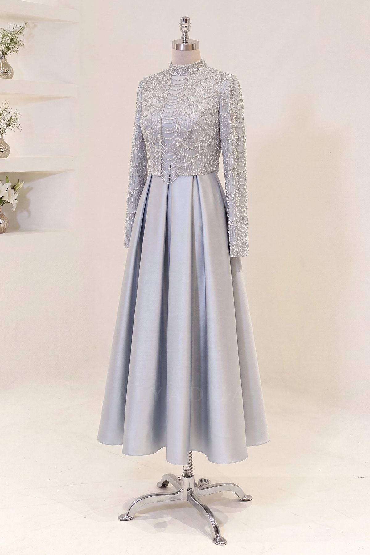 Midi Length Selesta Evening Dress - NKSLS2607