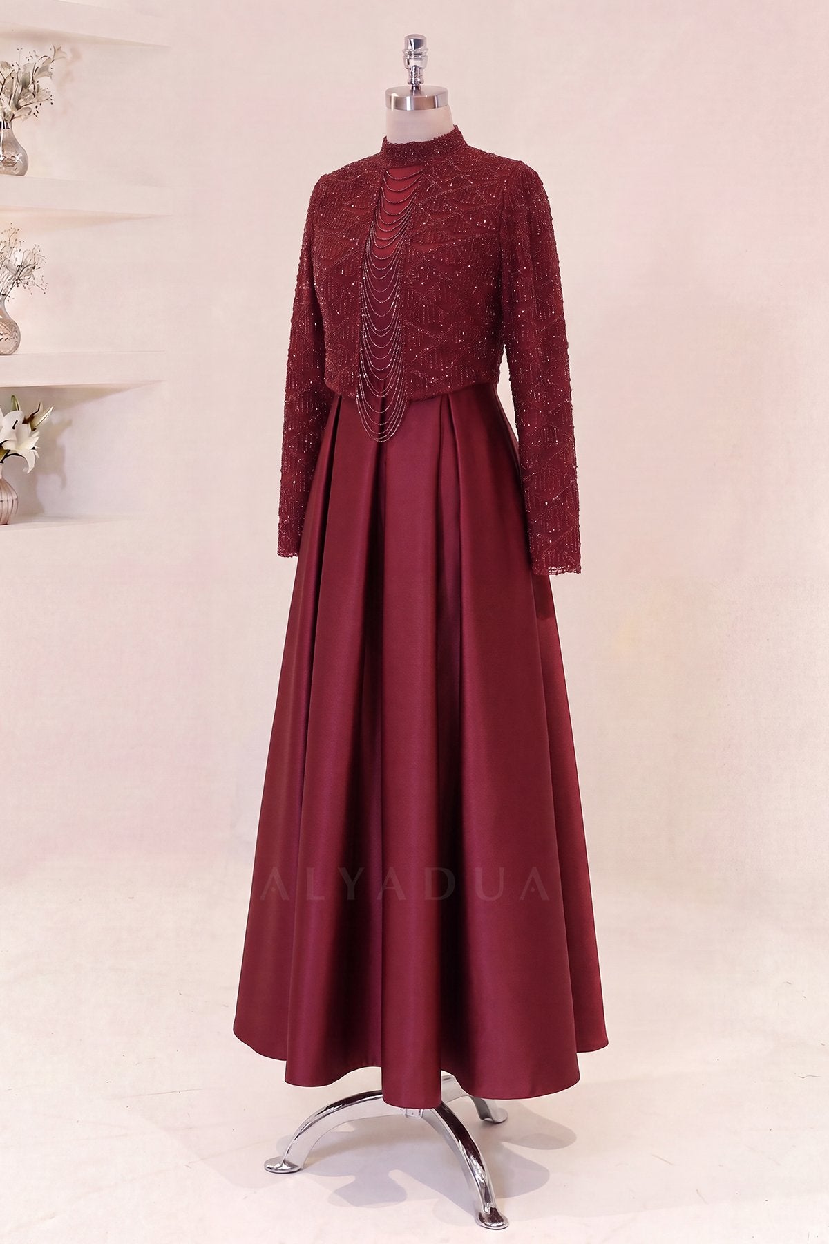 Midi Length Selesta Evening Dress - NKSLS2607