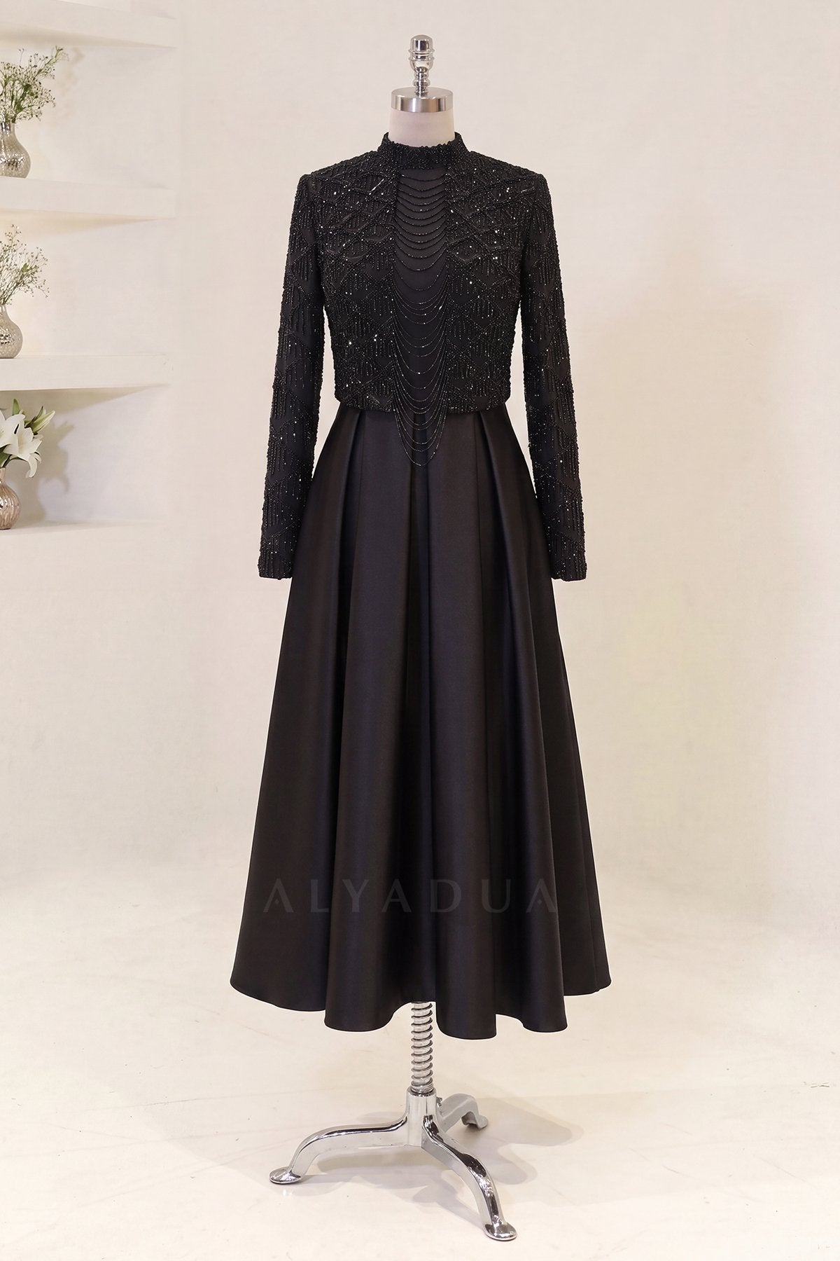 Midi Length Selesta Evening Dress - NKSLS2607