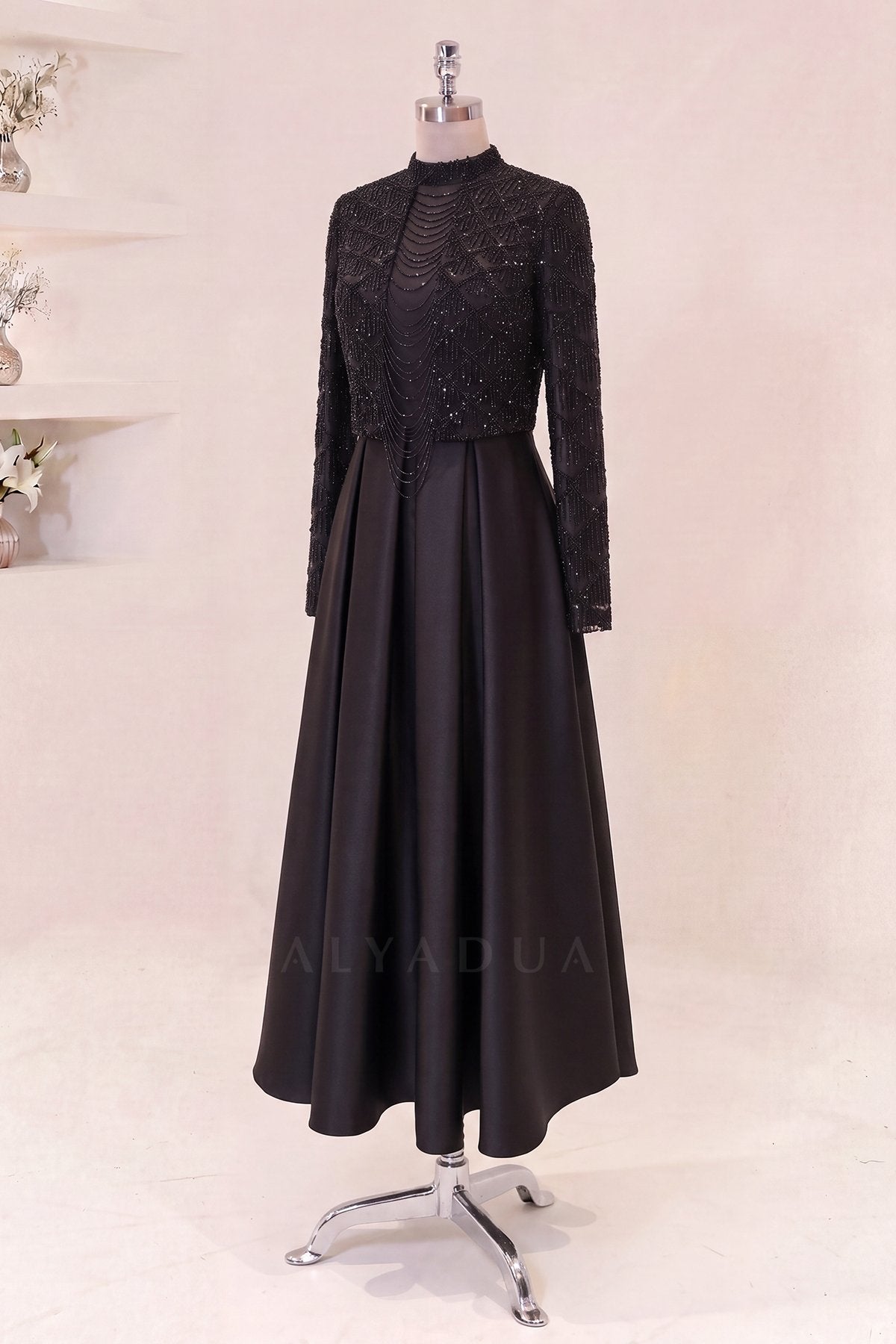 Midi Length Selesta Evening Dress - NKSLS2607
