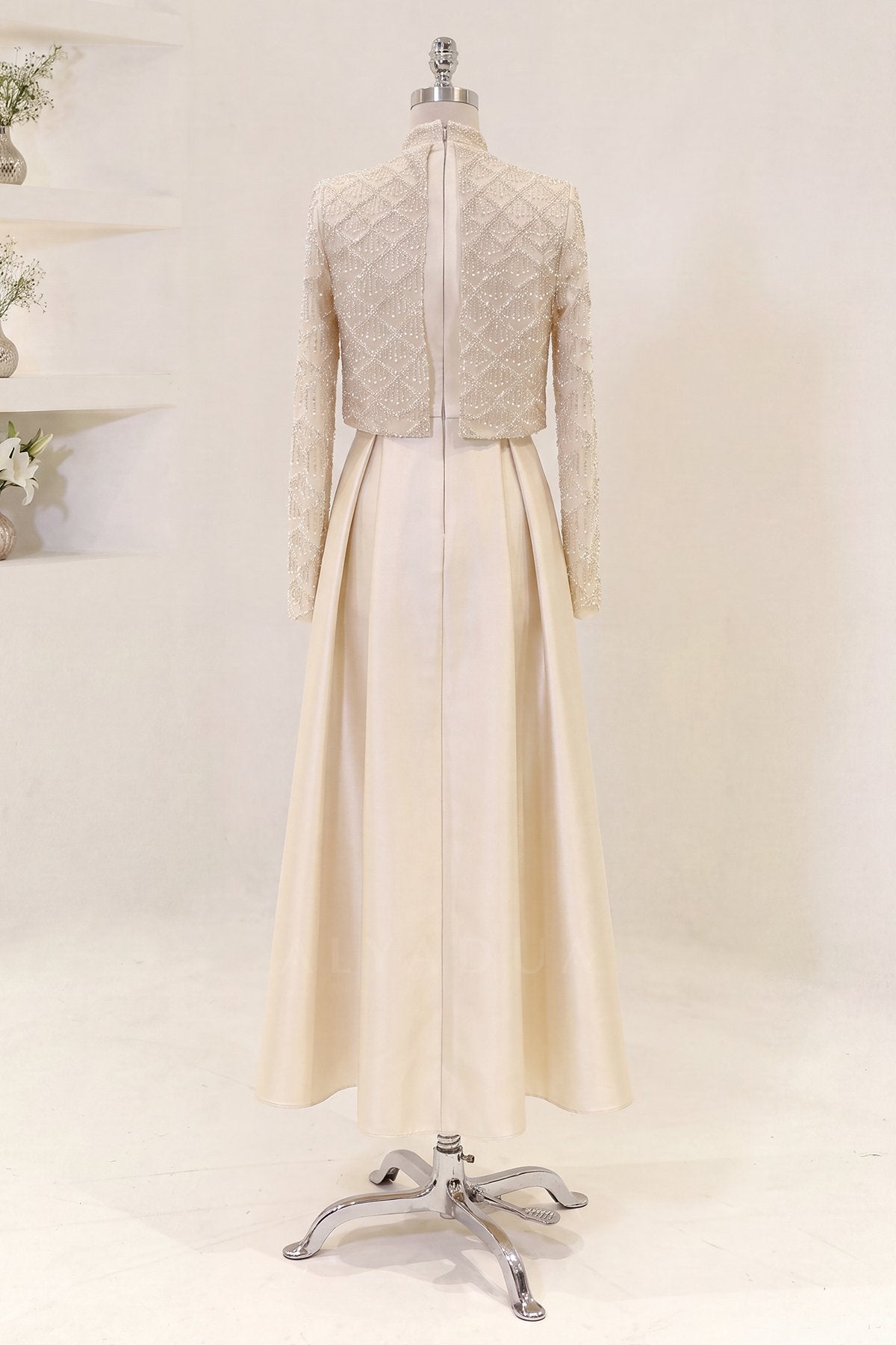 Midi Length Selesta Evening Dress - NKSLS2607