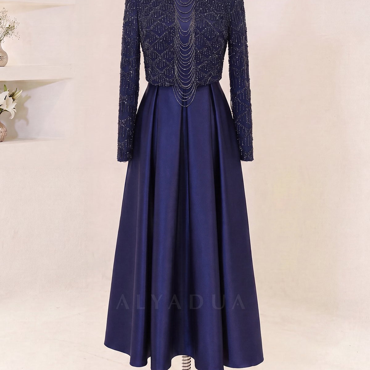 Midi Length Selesta Evening Dress - NKSLS2607