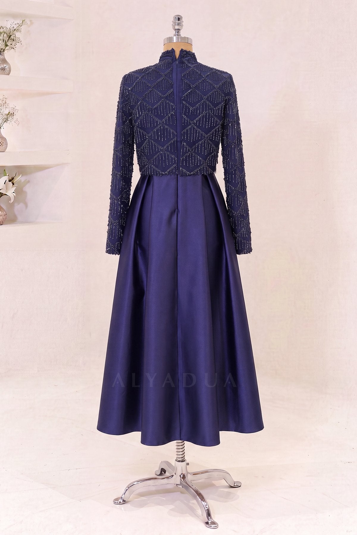 Midi Length Selesta Evening Dress - NKSLS2607