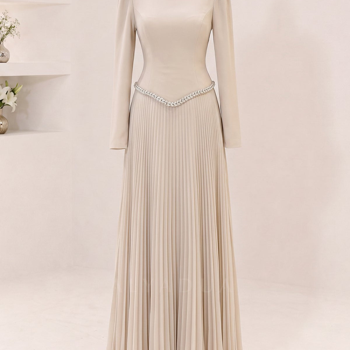 Robe de soirée Plissée Lidya - AHLDY2008