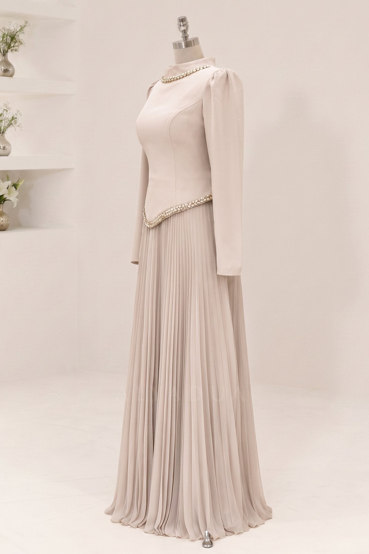 Plisierter Lidya Abendkleid - AHLDY2008