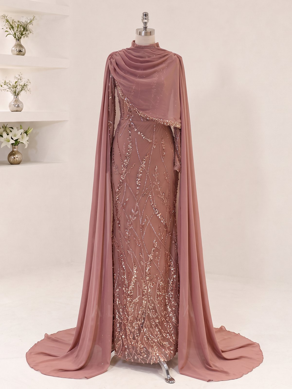 Robe de Soirée en Chiffon Elvina - RZELV2109