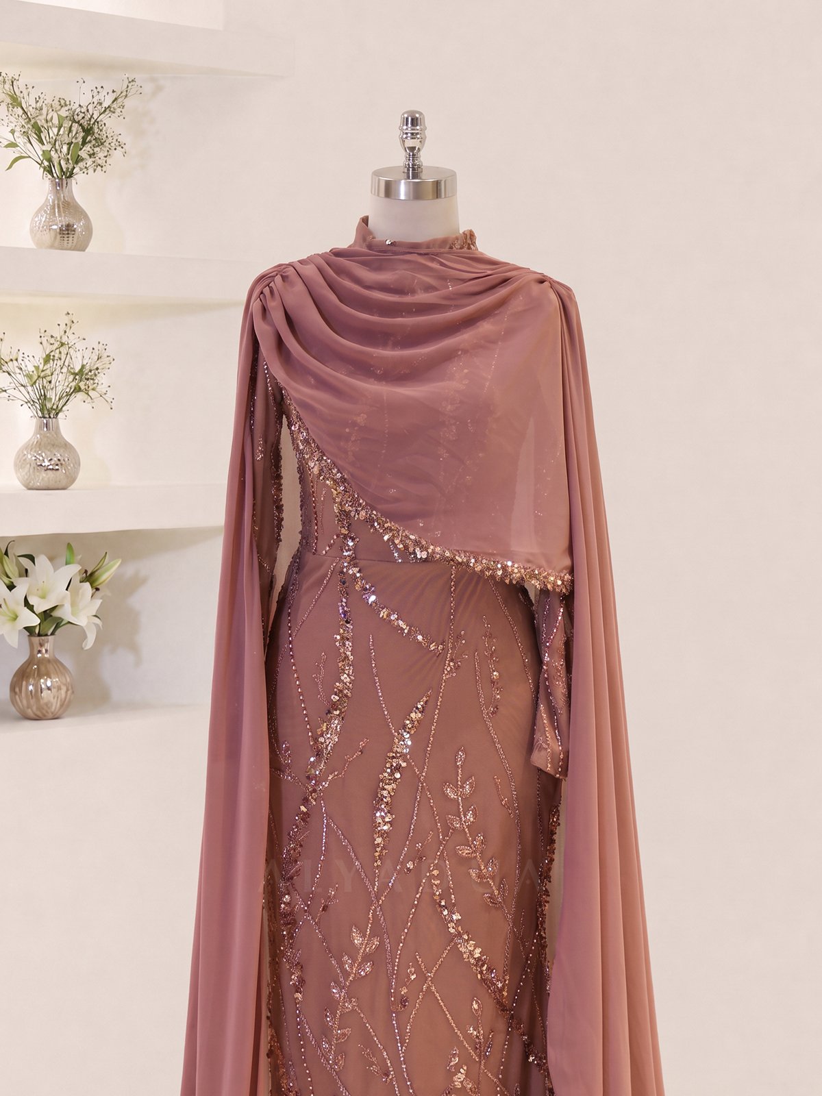 Robe de Soirée en Chiffon Elvina - RZELV2109