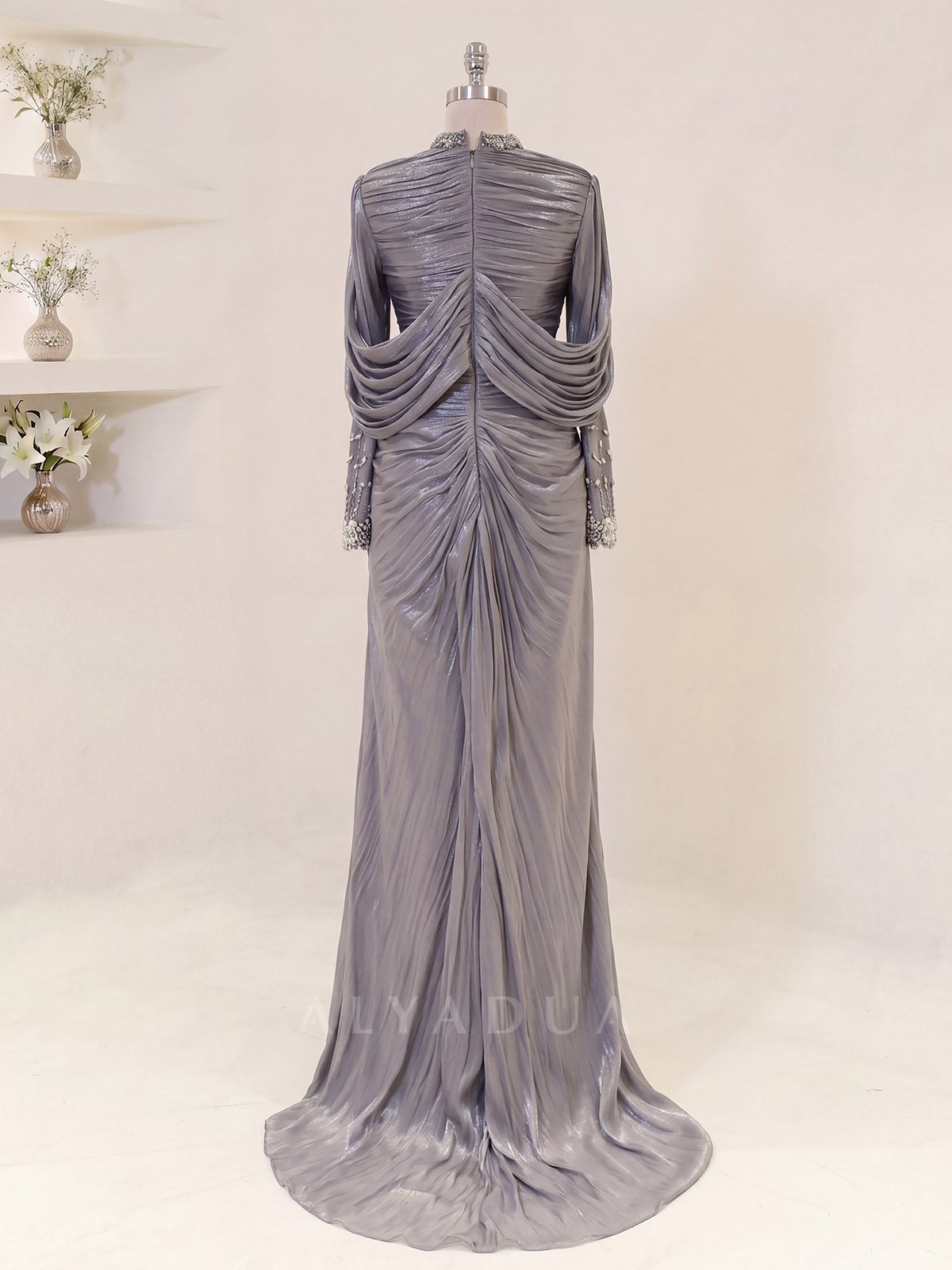 Lunessa Draped Detail Evening Dress