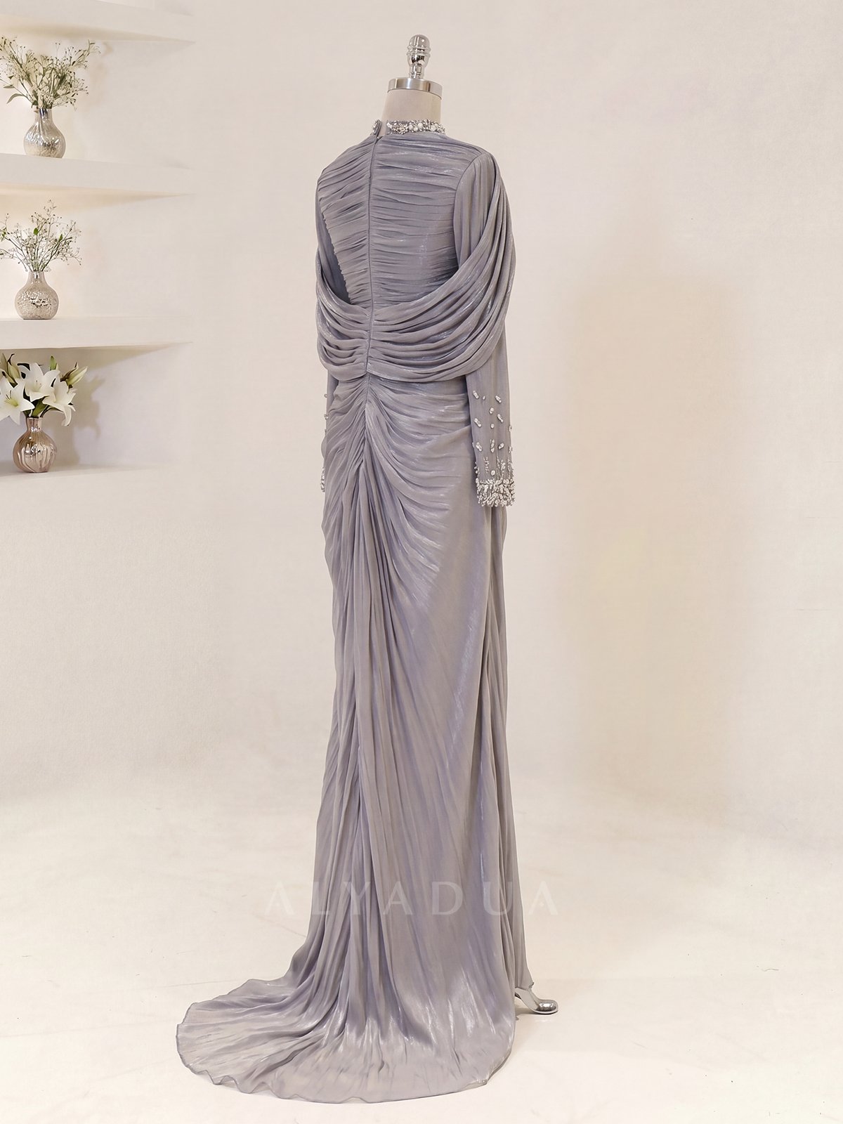 Lunessa Draped Detail Evening Dress