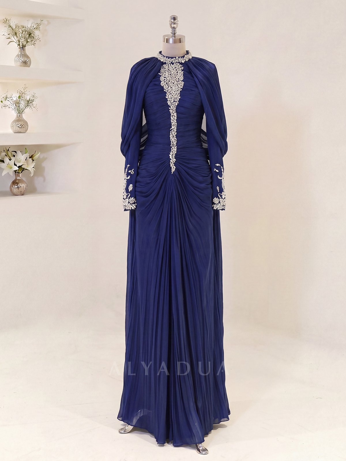 Lunessa Draped Detail Evening Dress