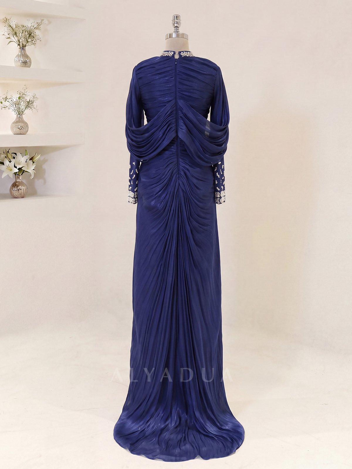 Lunessa Draped Detail Evening Dress