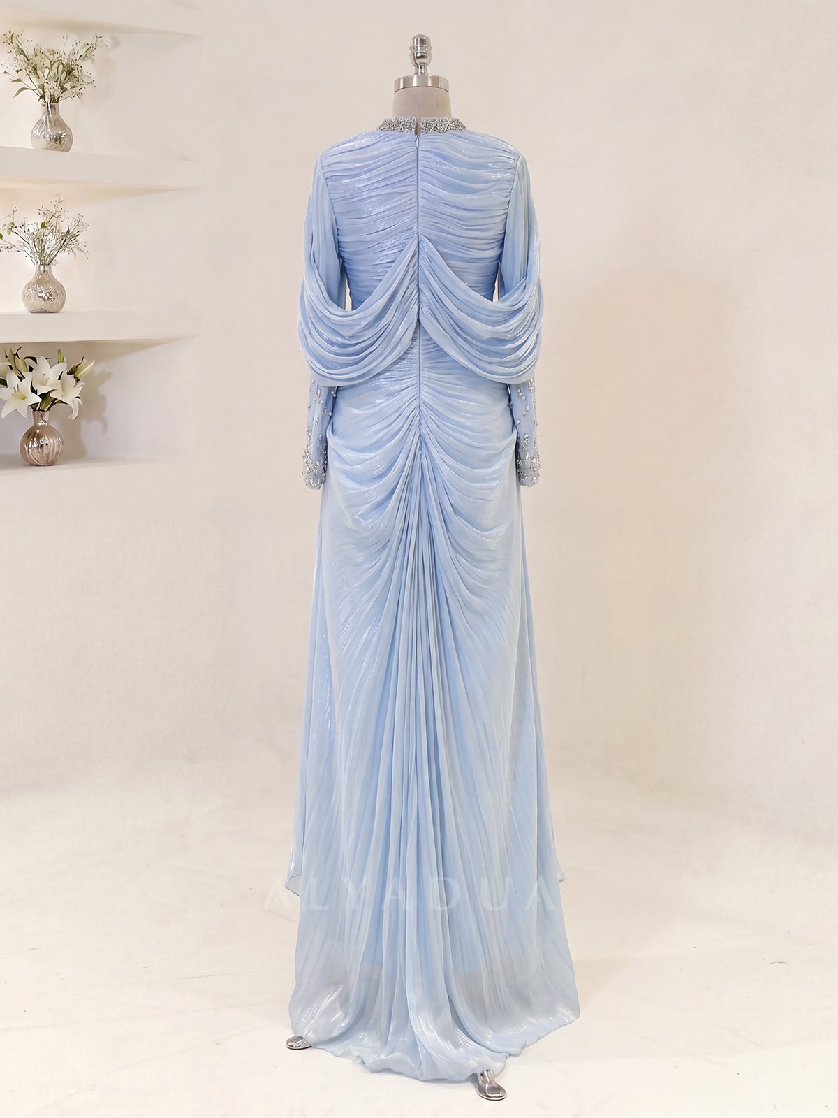 Lunessa Draped Detail Evening Dress