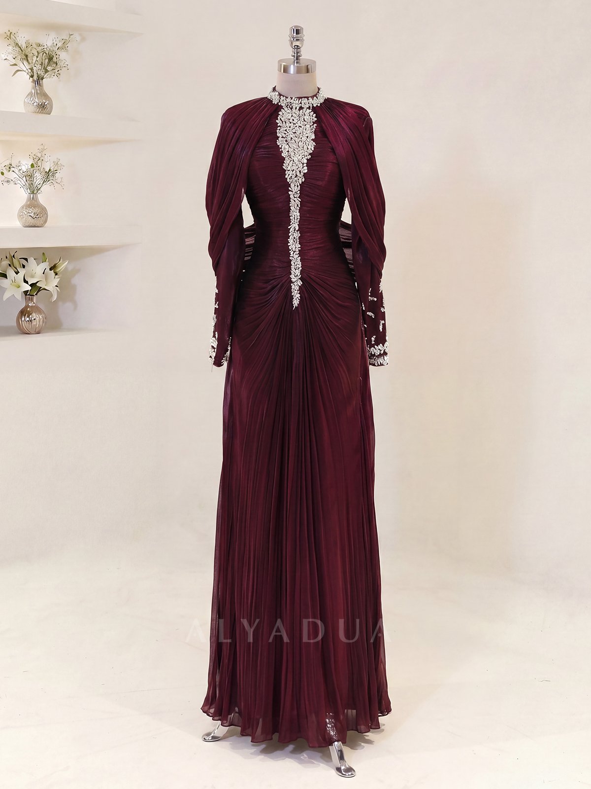 Lunessa Draped Detail Evening Dress