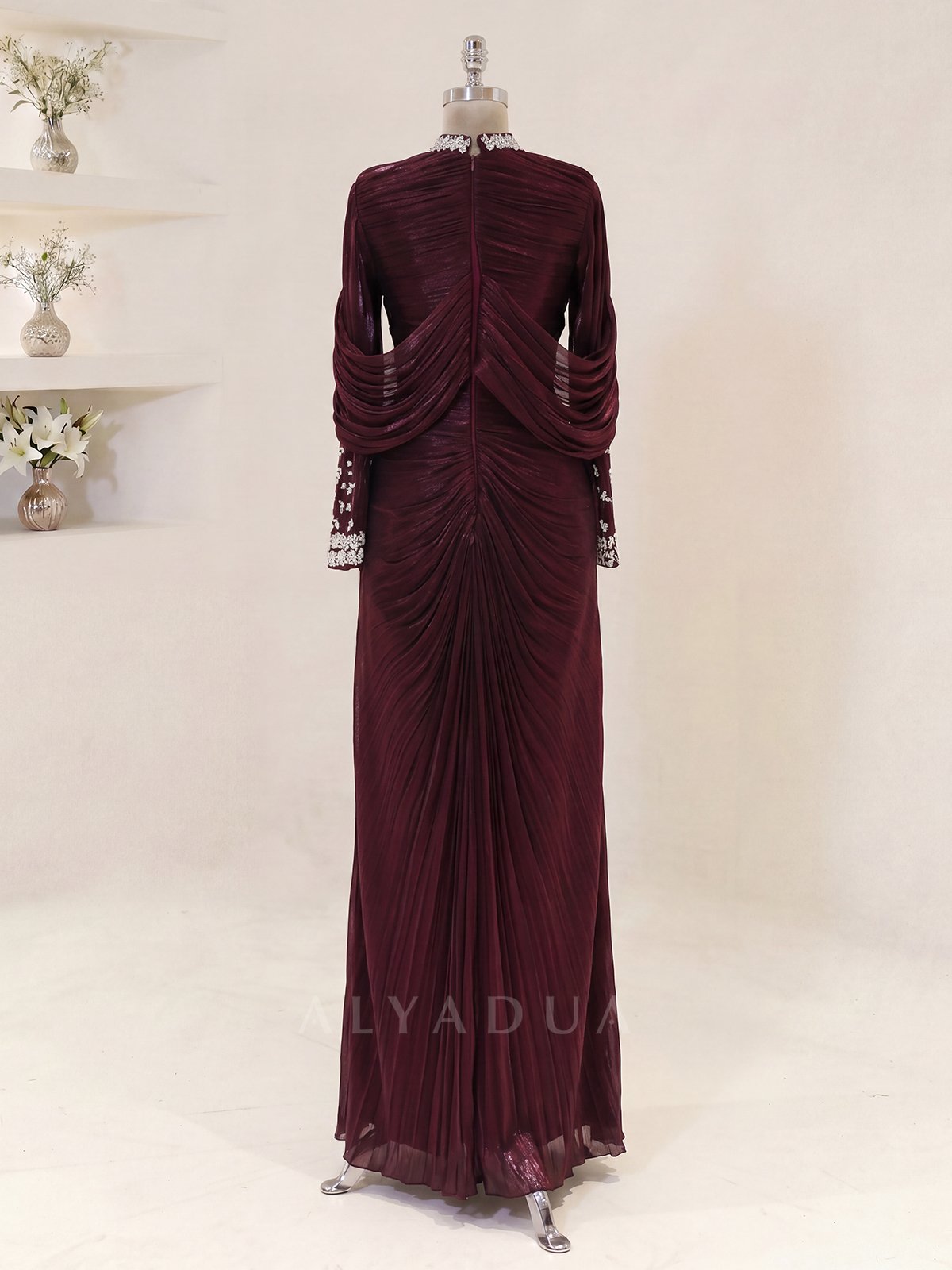 Lunessa Draped Detail Evening Dress