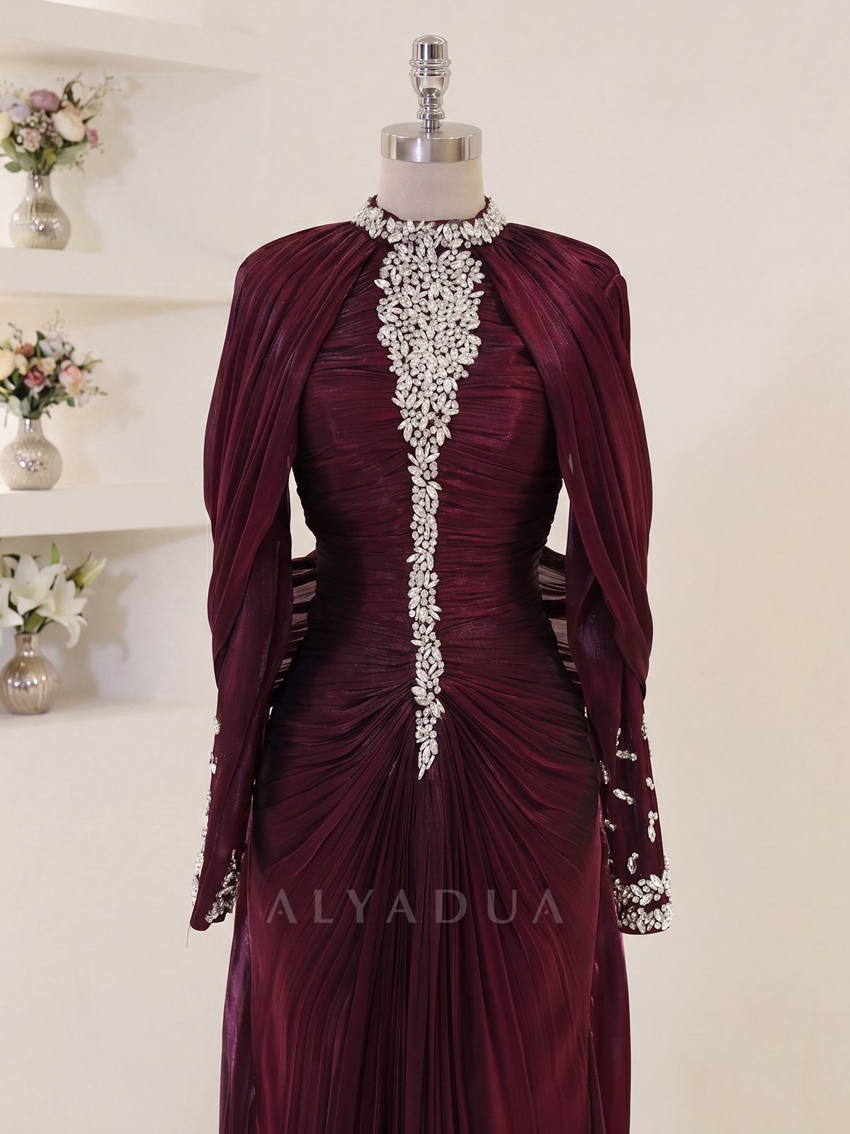 Lunessa Draped Detail Evening Dress