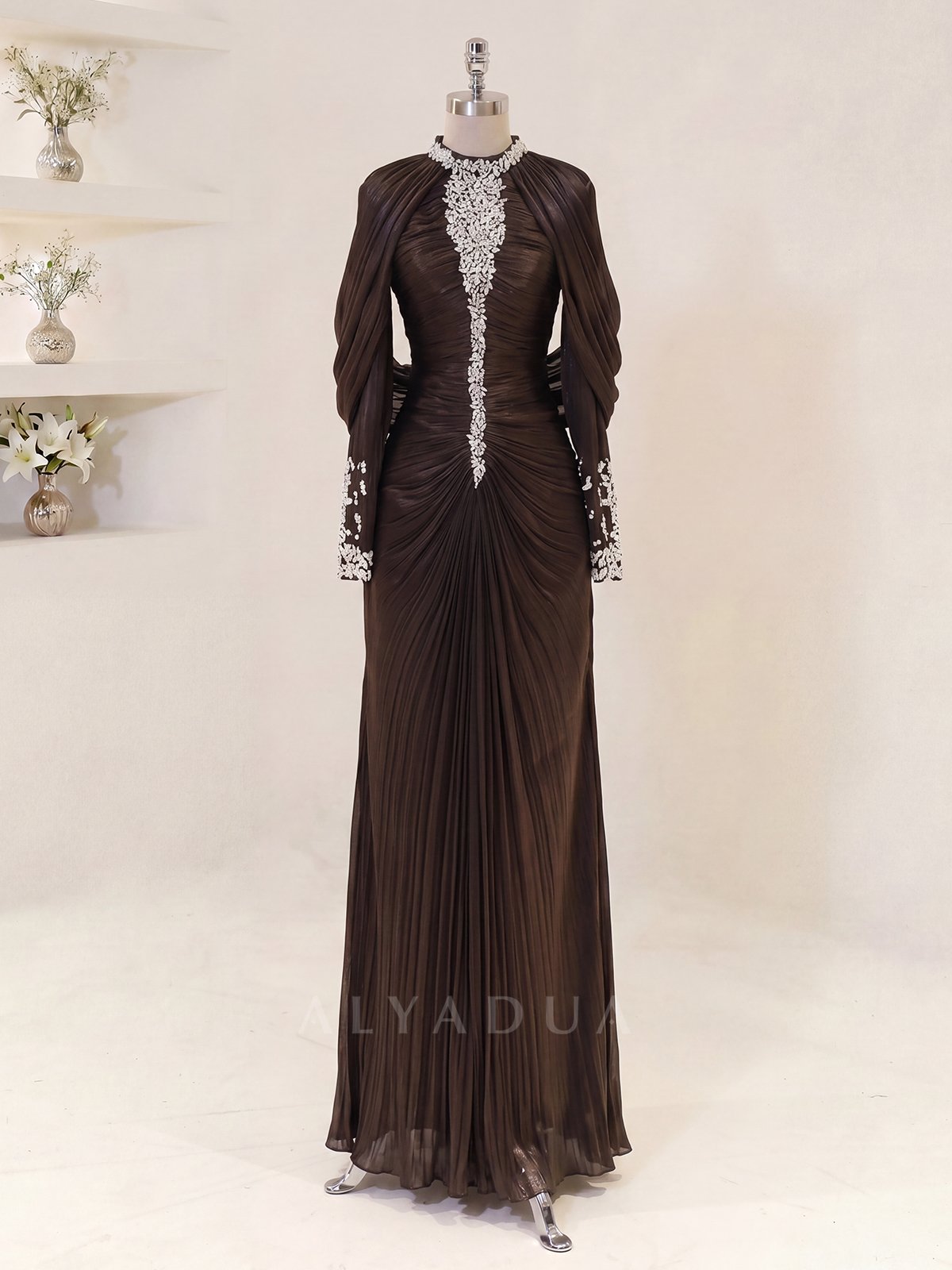 Lunessa Draped Detail Evening Dress
