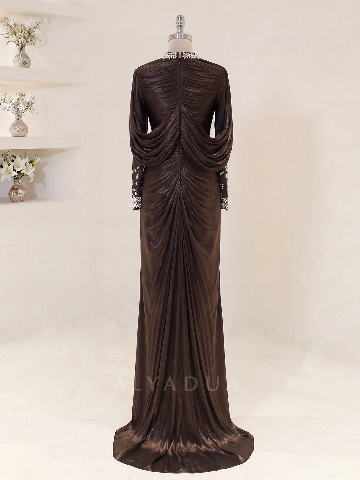 Lunessa Draped Detail Evening Dress
