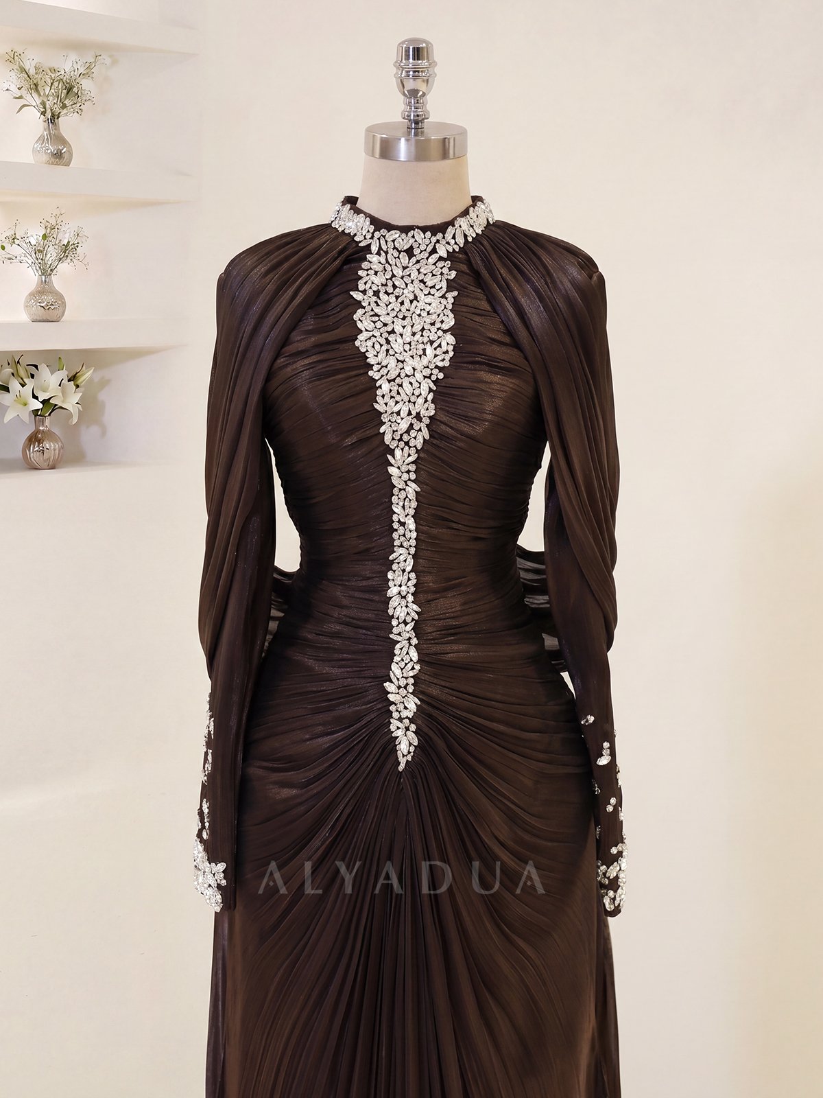 Lunessa Draped Detail Evening Dress