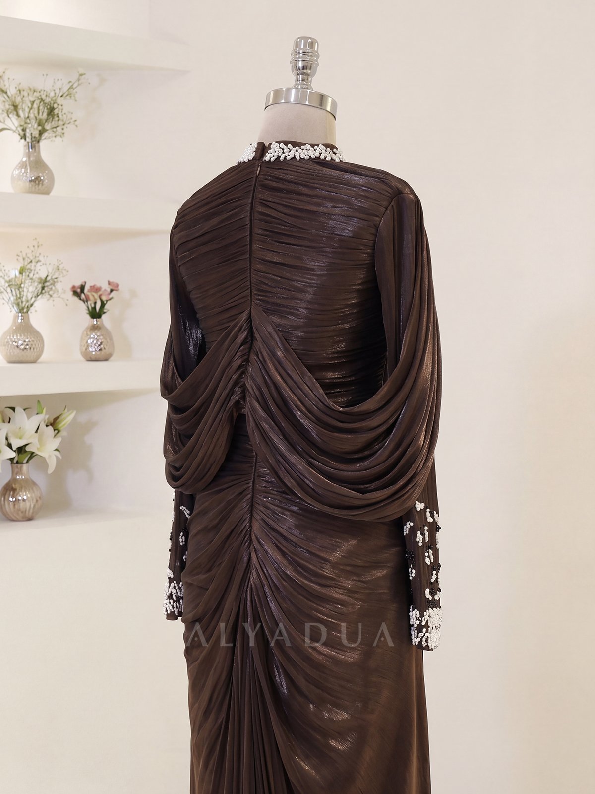 Lunessa Draped Detail Evening Dress