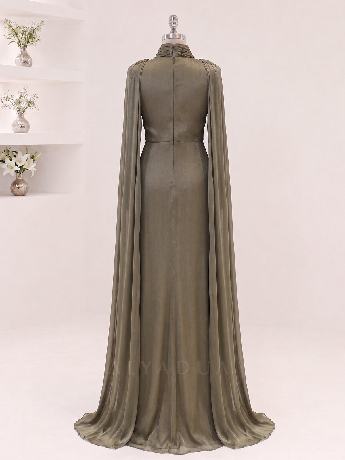 Draped Detail Lavera Evening Dress