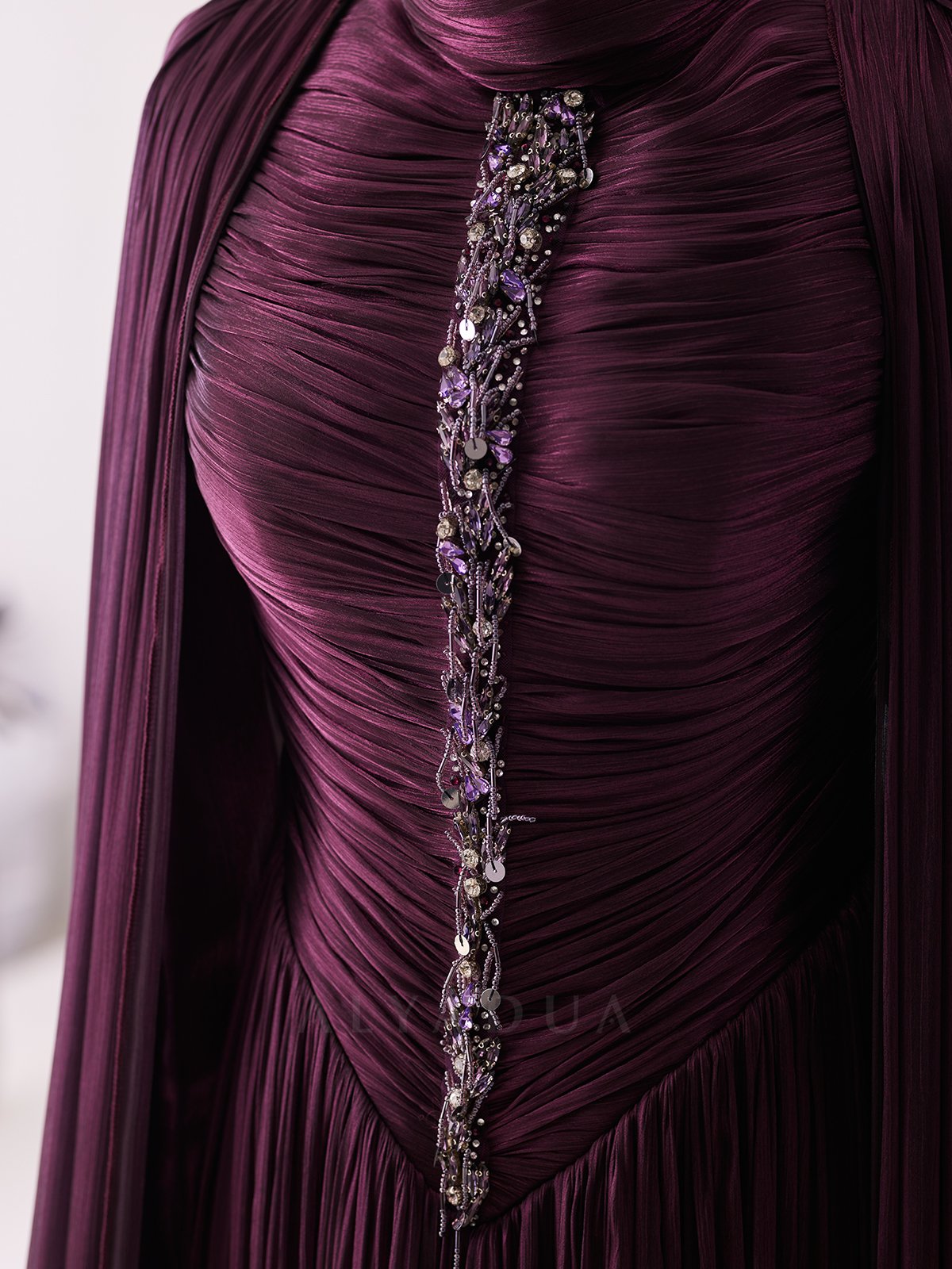 Draped Detail Lavera Evening Dress