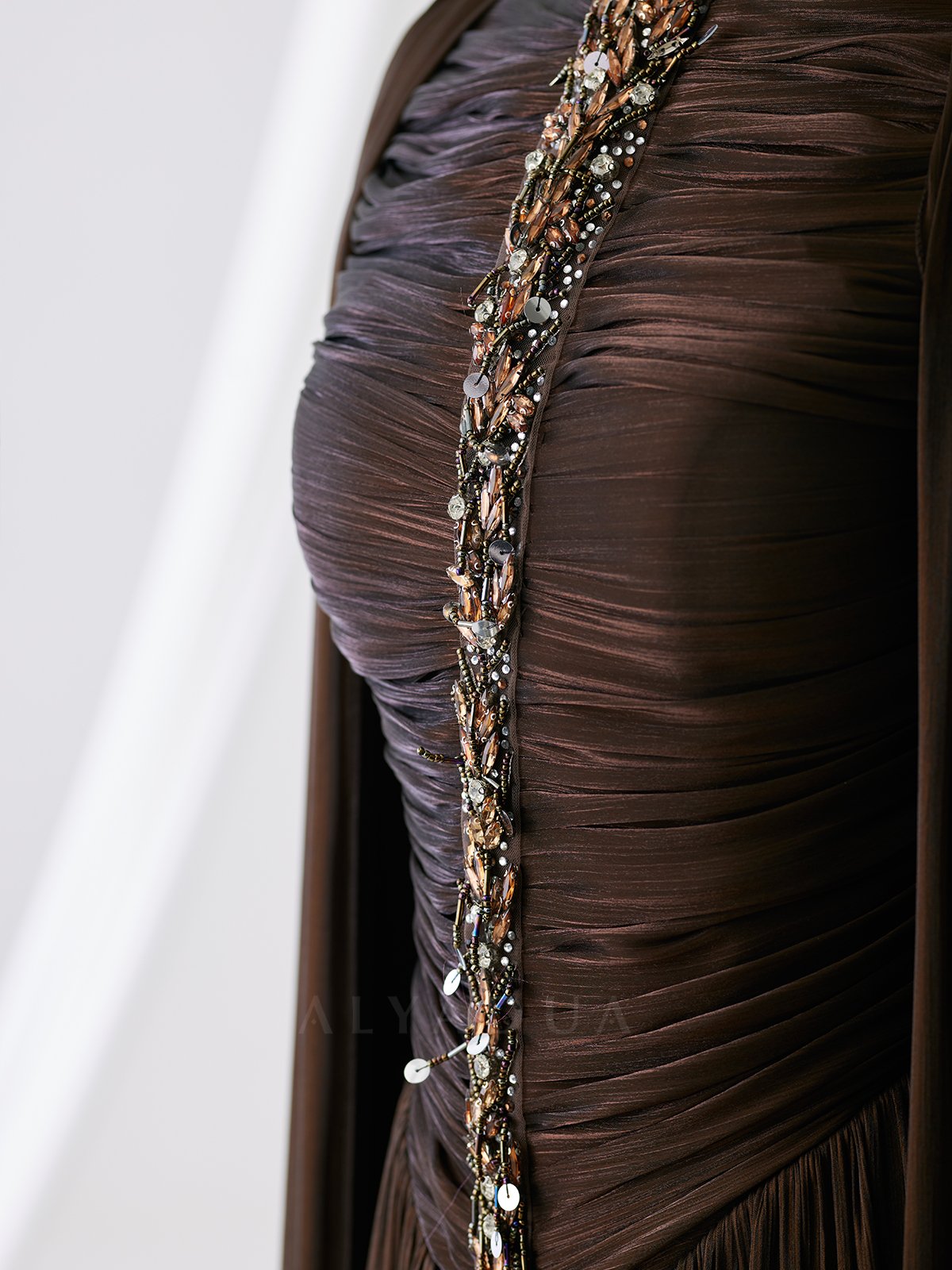 Draped Detail Lavera Evening Dress