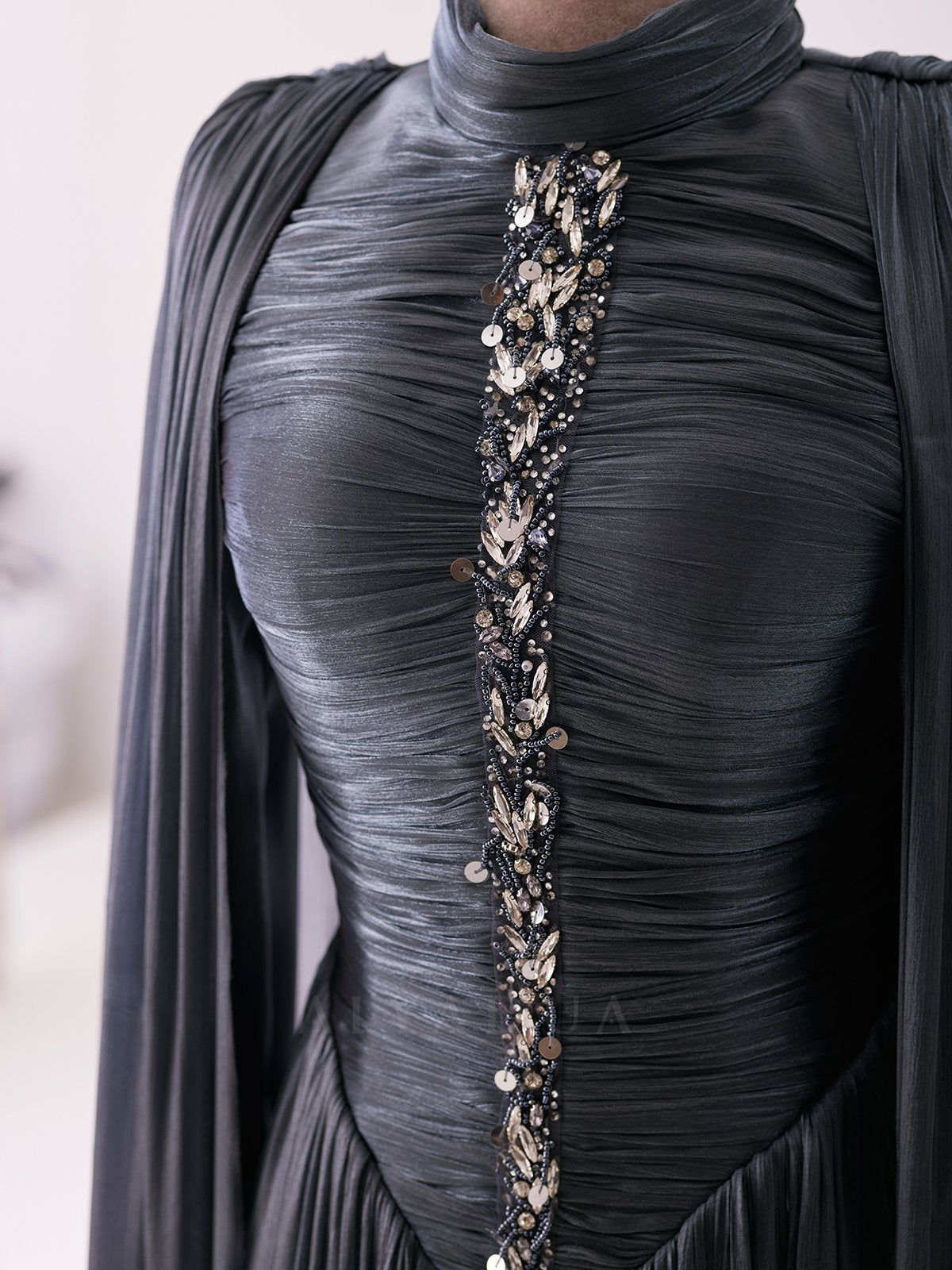 Draped Detail Lavera Evening Dress