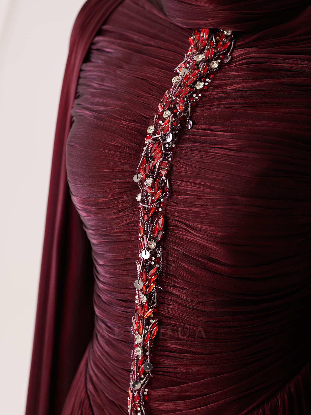 Draped Detail Lavera Evening Dress