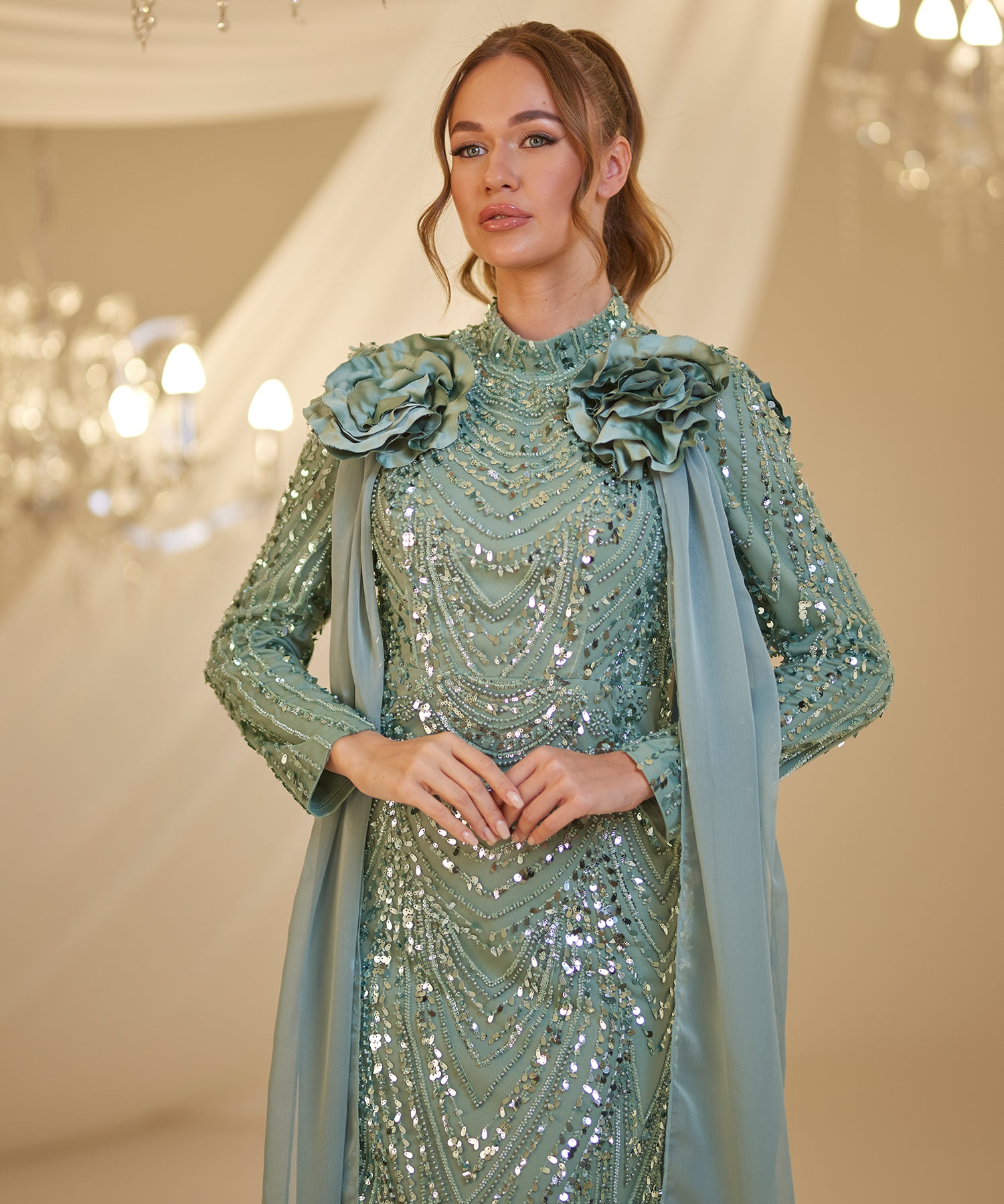 Abendkleid mit Hijab