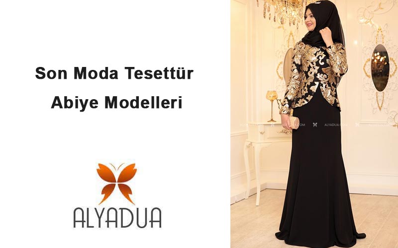 Son Moda Tesettür Abiye Modelleri