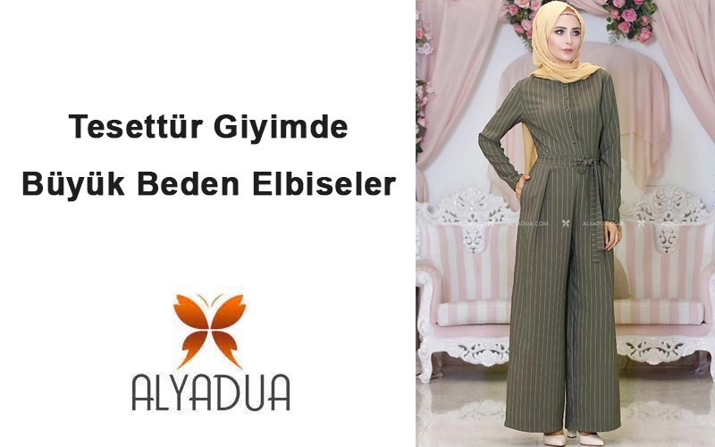 Tesettür Giyimde Büyük Beden Elbiseler