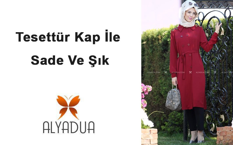 Tesettür Kap İle Sade Ve Şık